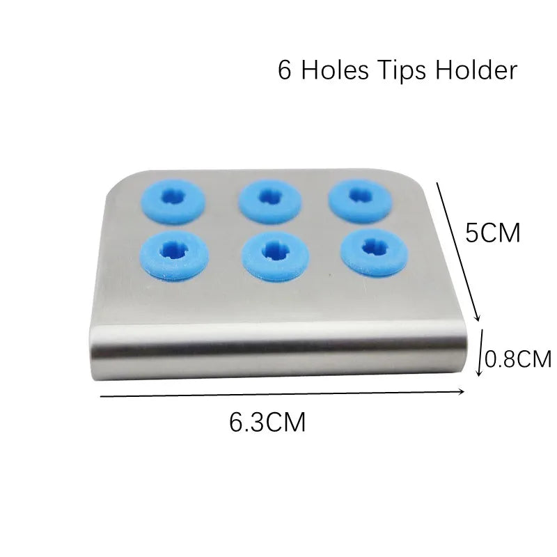 6/8/12/30 Holes Dental Scaler Tips Holder Implant Drills Organizer Bone Bur Block Box Disinfection Storage Case Stand Autoclave