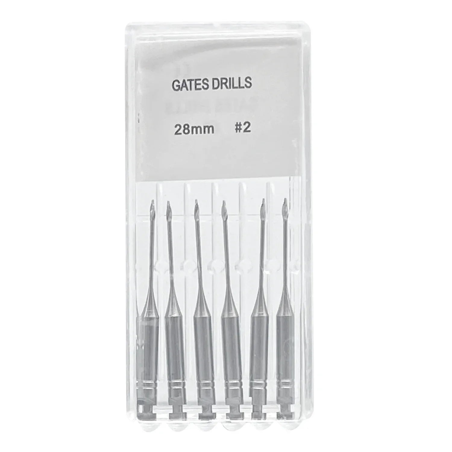 6Pcs/Pack Dental Endodontic Peeso Reamer Gates Drill Glidden Rotary 28mm 32mm Engine Use Stainless Steel Endo Files #1-6 Dentist