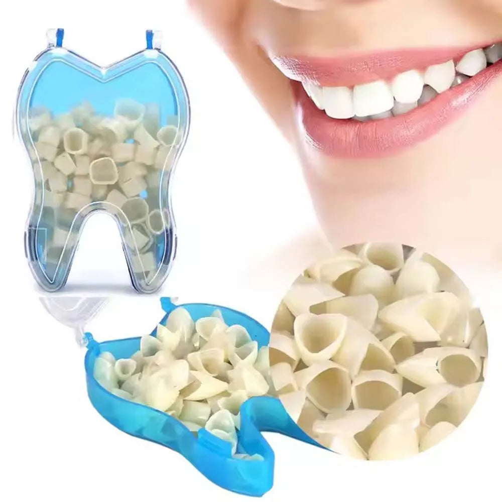 50Pcs Dentistry Dental Temporary Crown Anteriors Posterior Resin Teeth Braces Fake Teeth Material Tooth Whitening Tools
