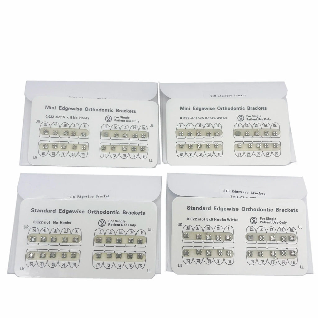 Dental Orthodontic Metal Braces Bracket Mini Roth/MBT/Edgewise 022 Hooks 345 Dental Bracket Dentist Product