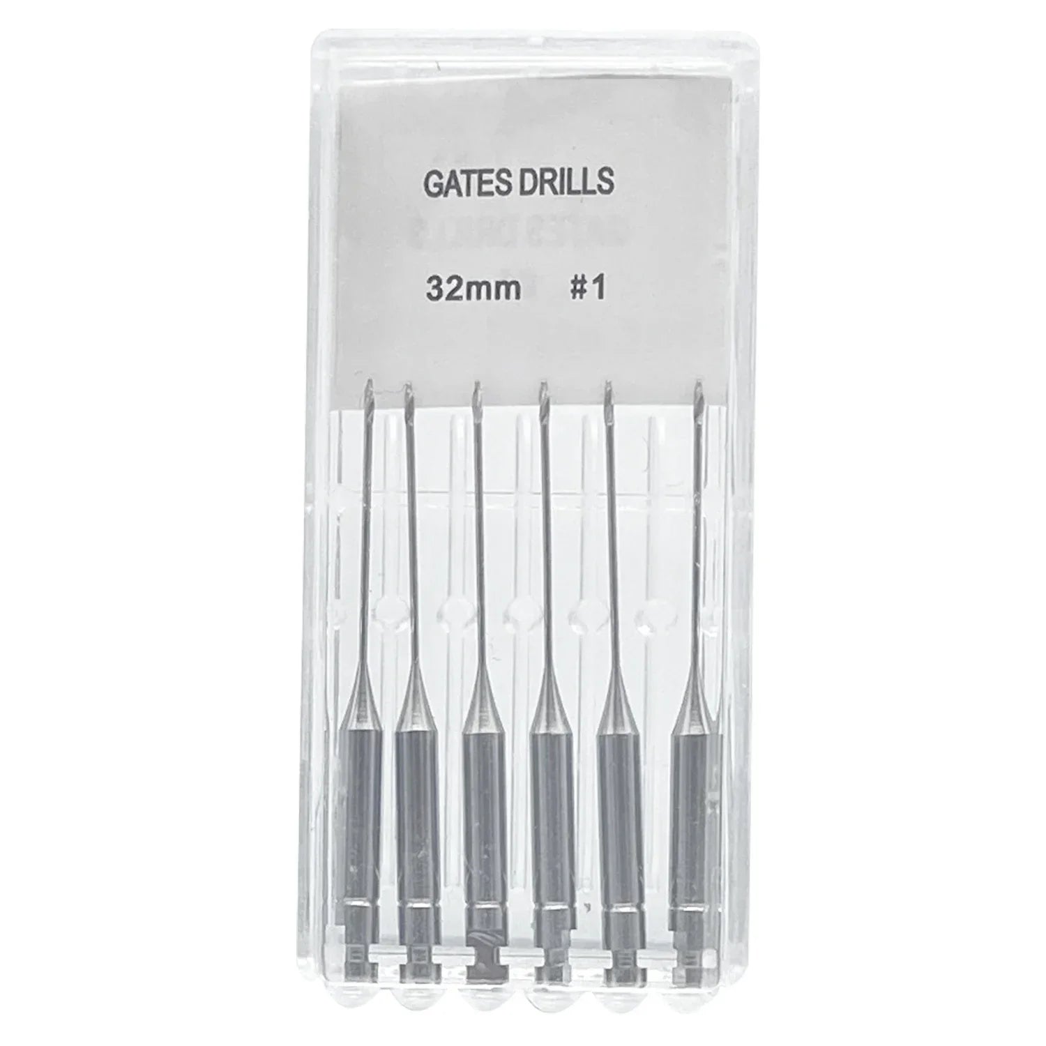 6Pcs/Pack Dental Endodontic Peeso Reamer Gates Drill Glidden Rotary 28mm 32mm Engine Use Stainless Steel Endo Files #1-6 Dentist
