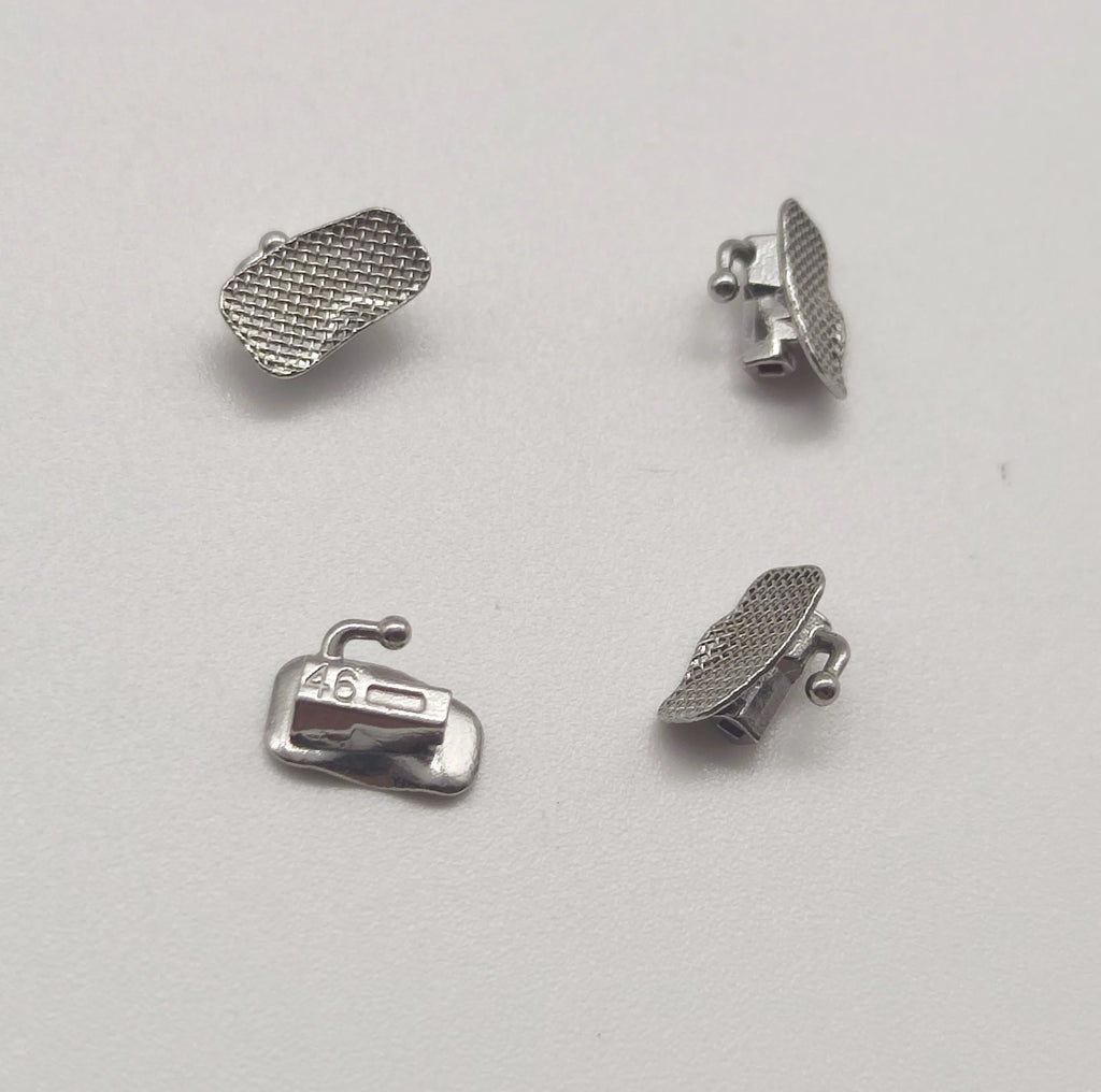 200 Pieces /box Dental Buccal Tubes 1st/2nd MBT/Roth   U1/L1 0.022 Bondable Mesh Base Non-cov Bondable Orthodontics