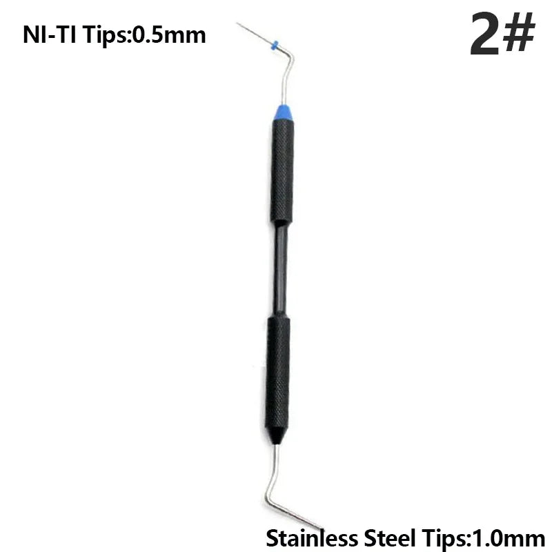 Dental Endodontic Hand Plugger Tip Instrument for Vertical Condensation Root Canal Filling and Obturation Presser Tool