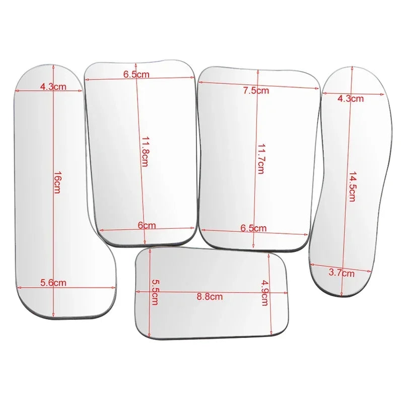 5PCS/SET Dentistry Orthodontic Mirror Photography Double-Sided Mirrors Dental Tools Glass Material Intra Oral Reflector