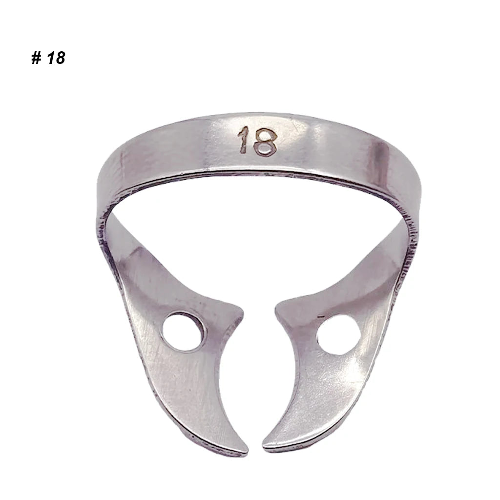 1Pc Dental Rubber Dam Clamps Endodontic Restorative Barrier Clips Stainless Steel Frame Holder for Molar Teeth Dentist Material