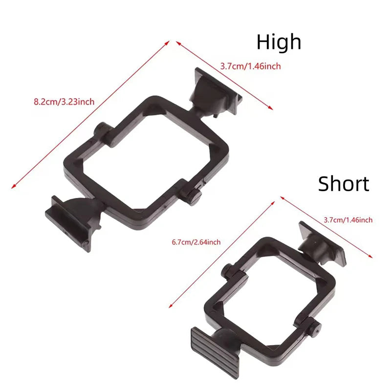 100pcs Dental Articulator Plastic Disposable Articulator Nylon Jaw Frame Black High and Low Neck Mouth Holder Dental Lab Tools