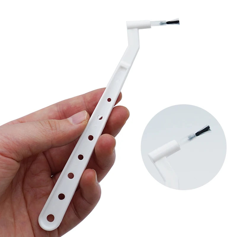 100Pcs/Pack Dental Composite Brushes Tips Replaceable Applicators Handles Sticks With Handle Dentist Lab Medicine Wipping Tools