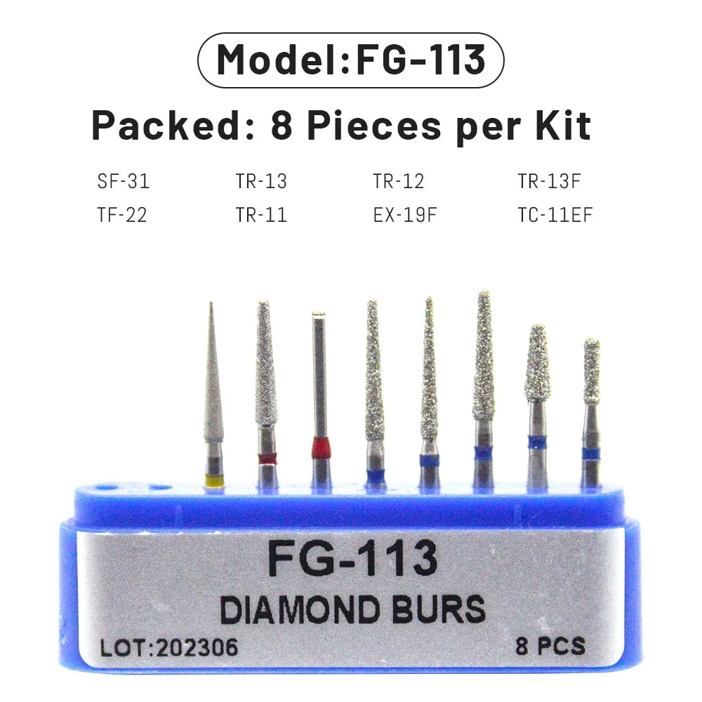 AG 1 Box Dental Diamond Burs Drill for High Speed Handpiece Dentist Burs FG Series Dia.1.6mm