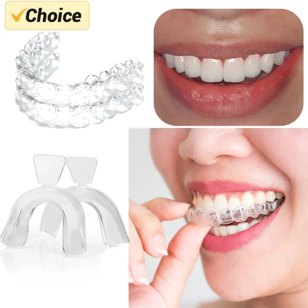 4-8PCS Anti Snoring Bruxism Sleeping Mouth Guard Tray Stop Teeth Grinding Sleep Aid Night Guard Gum Shield Mouth Health Care