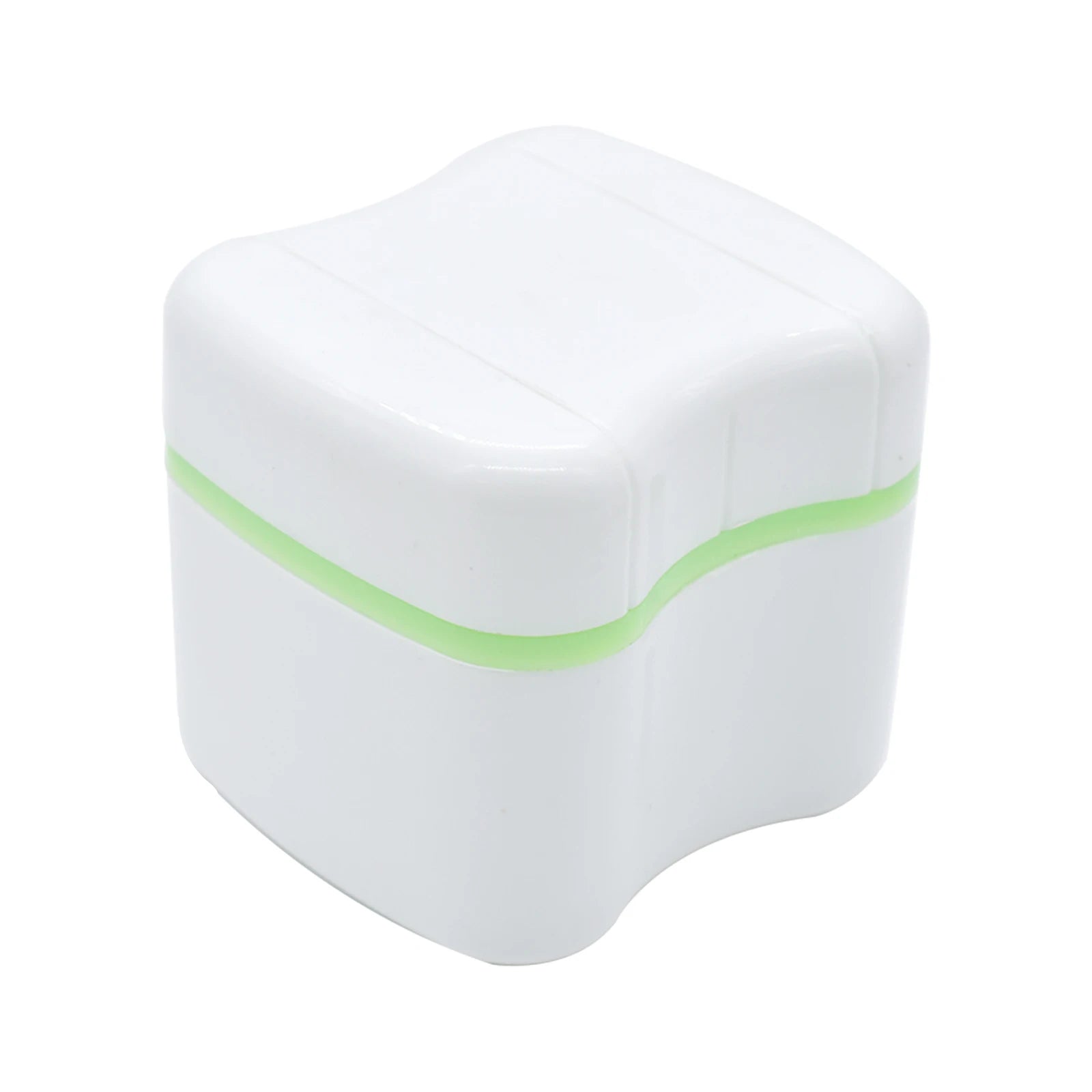 1Pcs Blue Green Denture False Teeth Box Storage Box Rinse And Clean The Denture Case Dental Oral Care Heath Tools