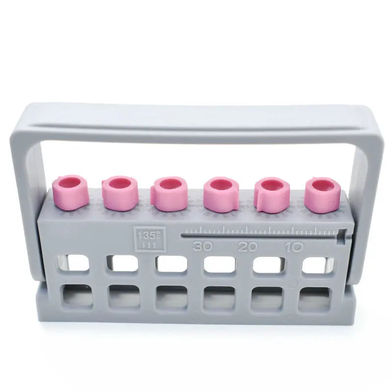 Dental Autoclavable Disinfection Record Times Endo Files Holder Box Instrument 6 Holes For Dentist Tool 1pcs
