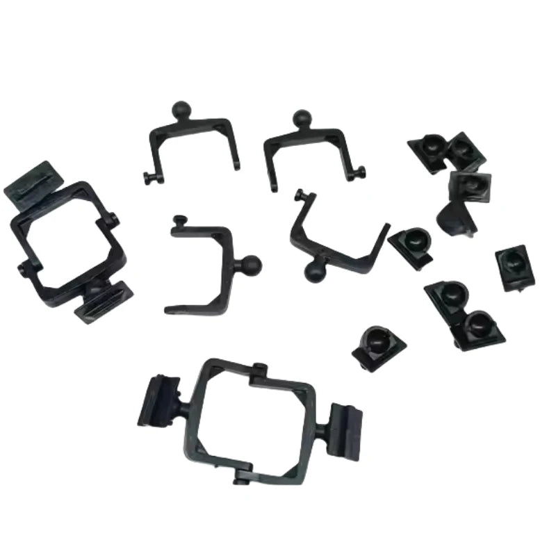100pcs Dental Articulator Plastic Disposable Articulator Nylon Jaw Frame Black High and Low Neck Mouth Holder Dental Lab Tools