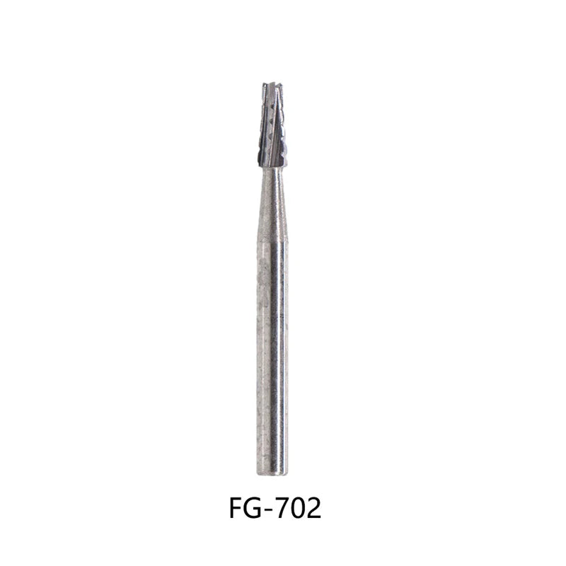 10 Pcs Dental Tungsten Steel Carbide Burs for High Speed Handpiece Bit Inverted Cone Bur/Fissure,10 Size Choosable