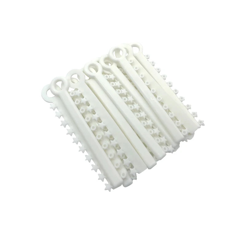 20 Sticks Dental Ligature Ties Orthodontic Elastic Bands Ring Cartoon Star Heart Flower Smiley for Dentistry Archwires Tool