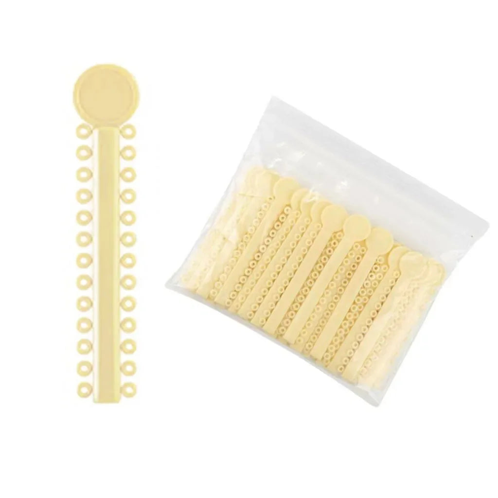 40Sticks=1040PCS Dental Orthodontic Elastic Ligature Ties Bands Ring for teeth Braces Dentist Ligating Gun Placer Tool Ortho