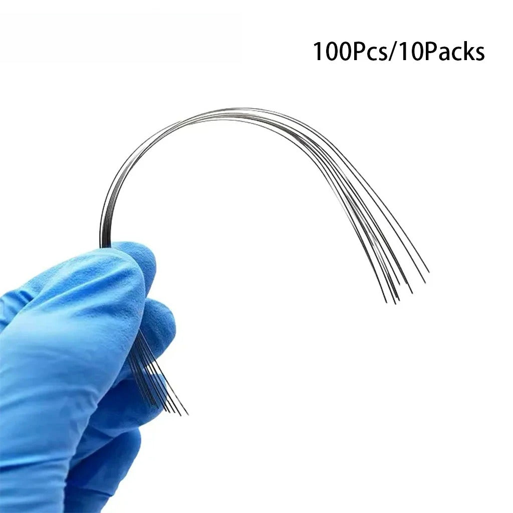 10 Pcs /1Pack Dental Orthodontic Niti Archwires Natural Form Super Elastic Round Rectangular Arch Wires for Braces Dentist Accessories