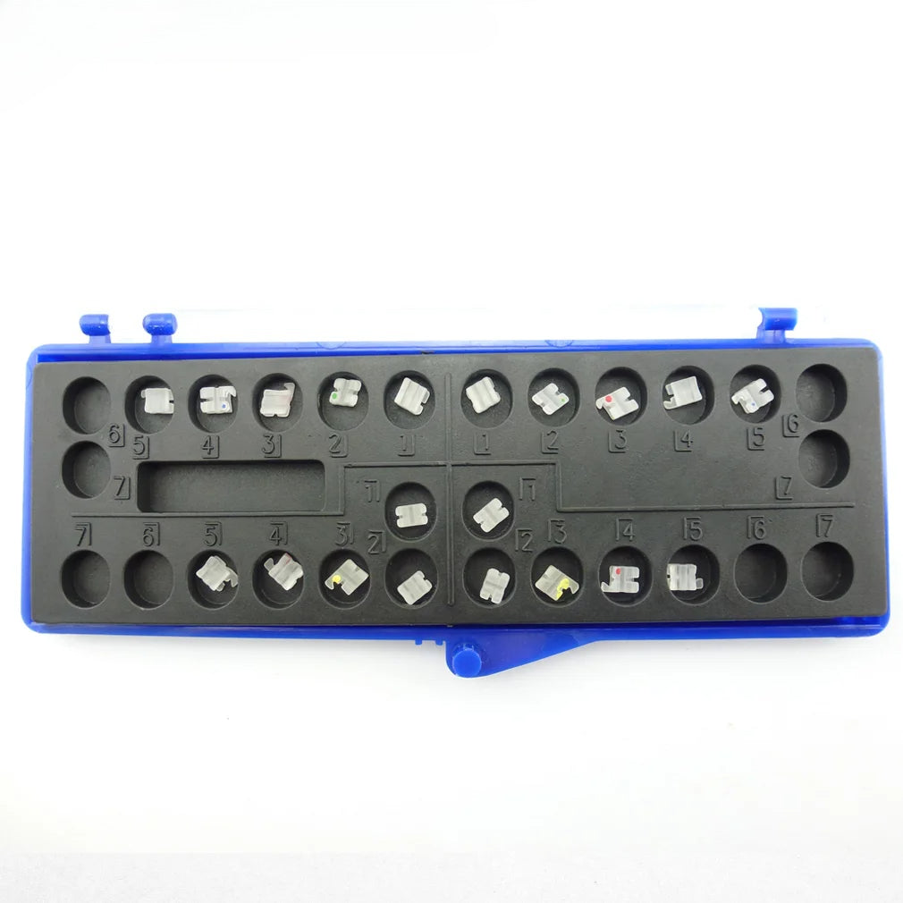 Orthodontic Ceramic Brackets Flexible MBT Roth Mini Standard 022 018 Ortho Metal Brackets 345 with Hooks