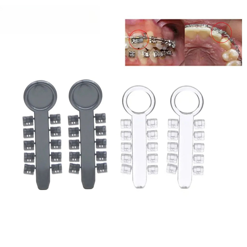 20Pcs/Pack Dental Orthodontic Rotary Pads Rotation Elastics Rubber Bands Torque Wedges Flexibility Ligature Ties Tools