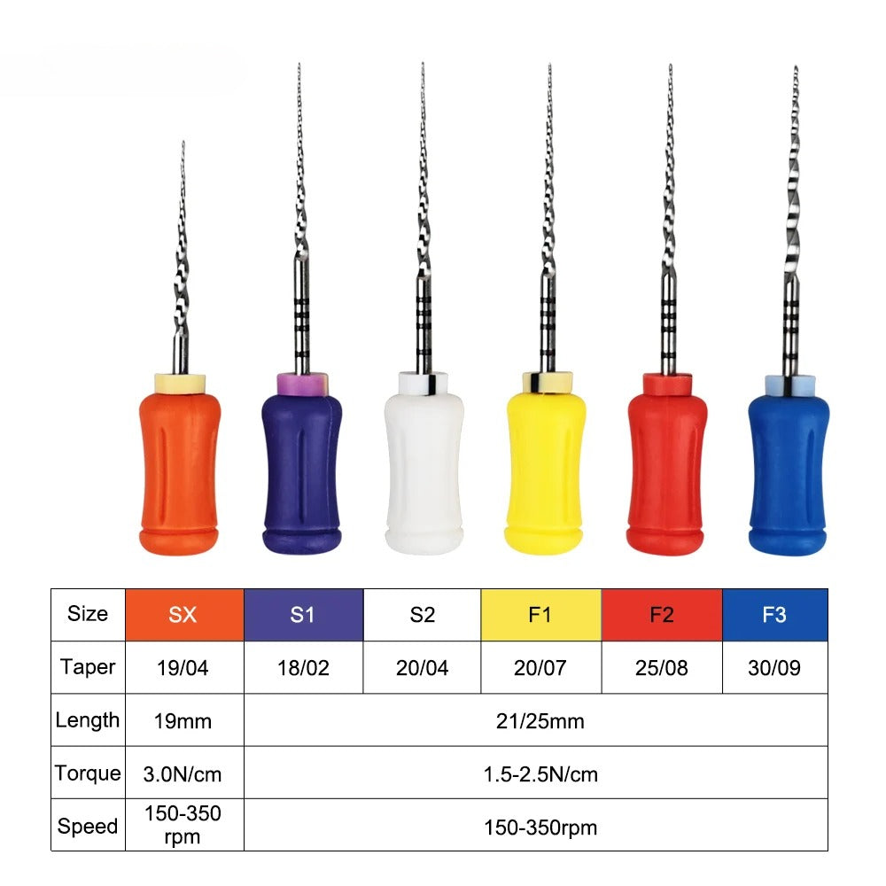 Dental Maillefer NITI Files Pro Handuse Taper SX-F3 SX S1 Manual Files Universal Files Endo File 25mm Endodontic Files