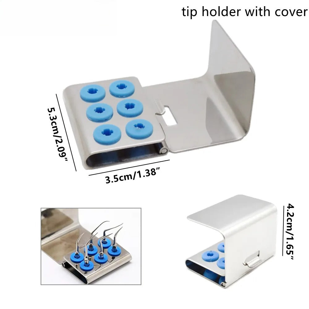 6/8/12/30 Holes Dental Scaler Tips Holder Implant Drills Organizer Bone Bur Block Box Disinfection Storage Case Stand Autoclave